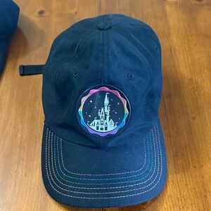 Black Baseball Cap with Castle Patch